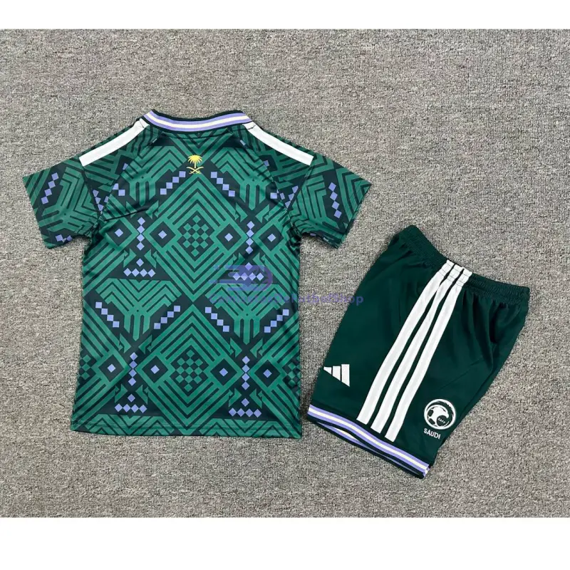 Camiseta Saudi Arabia 2026 1ª Equipación Mundial Verde Niño Kit