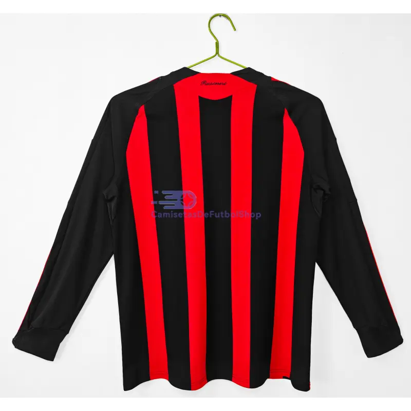 Camiseta AC Milan 2008/09 1ª Equipación Retro ML Rojo/Negro