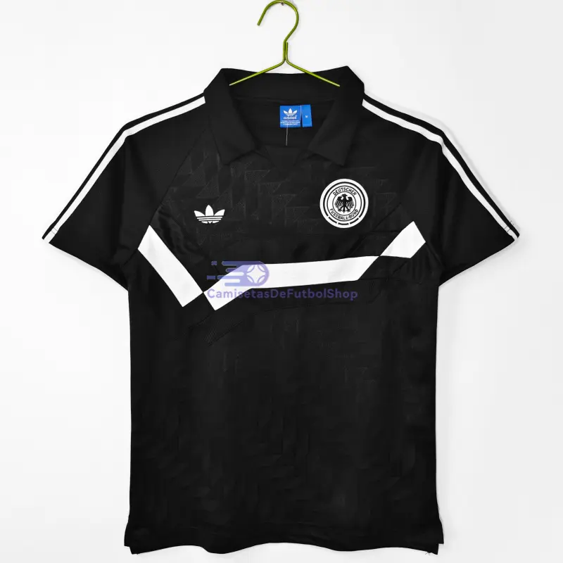 Camiseta Alemania 1988/90 2ª Equipación Retro Negro