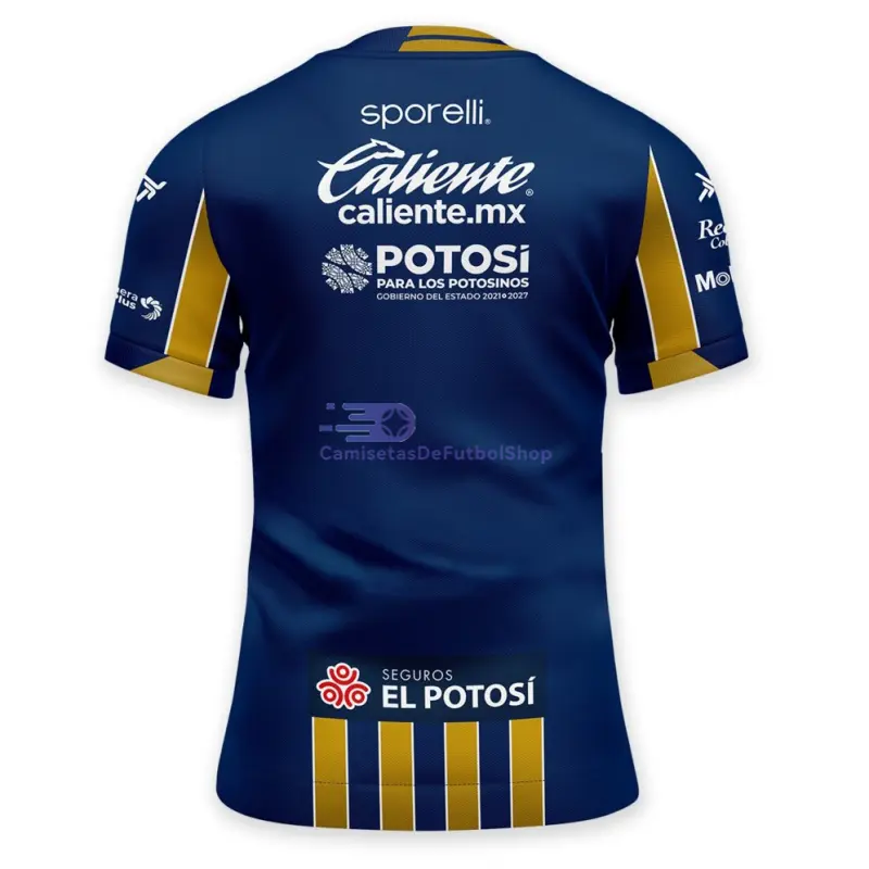 Camiseta Atlético San Luis 2025/2026 2ª Equipación Azul/Oro