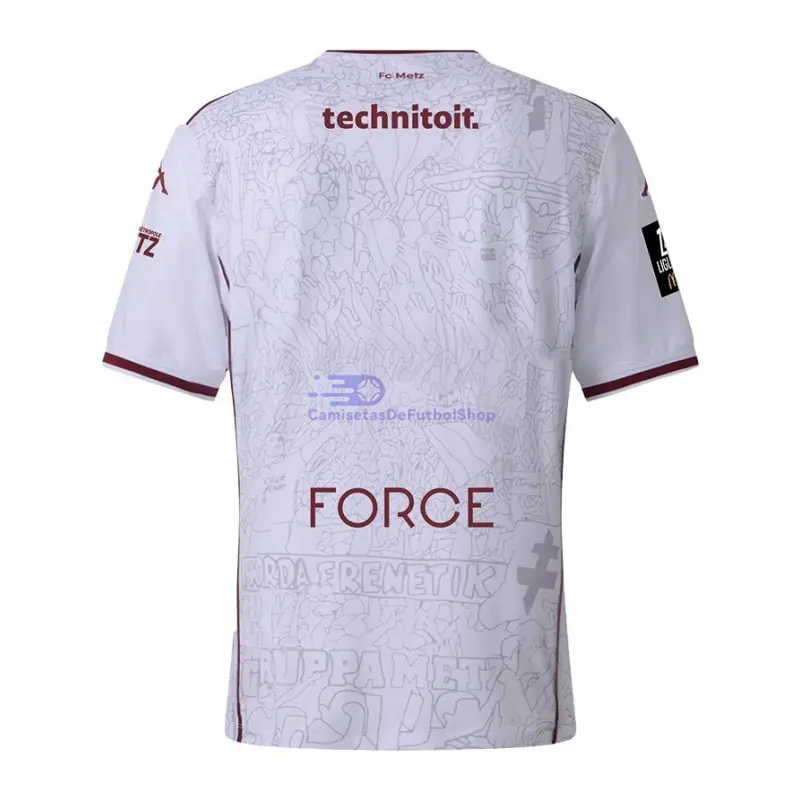 Camiseta FC Metz 2025/2026 2ª Equipación Blanco