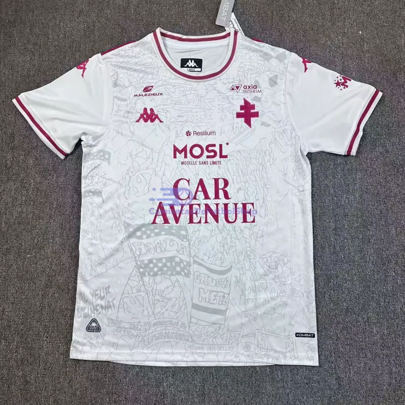 Camiseta FC Metz 2025/2026 2ª Equipación Blanco