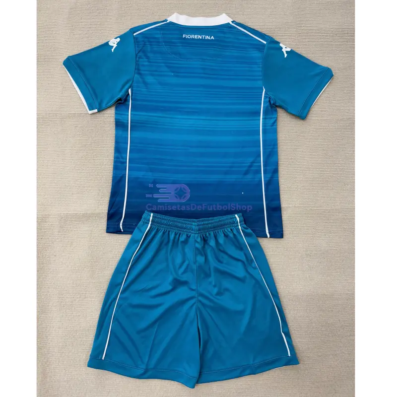 Camiseta Fiorentina 2025/2026 3ª Equipación Azul Niño Kit