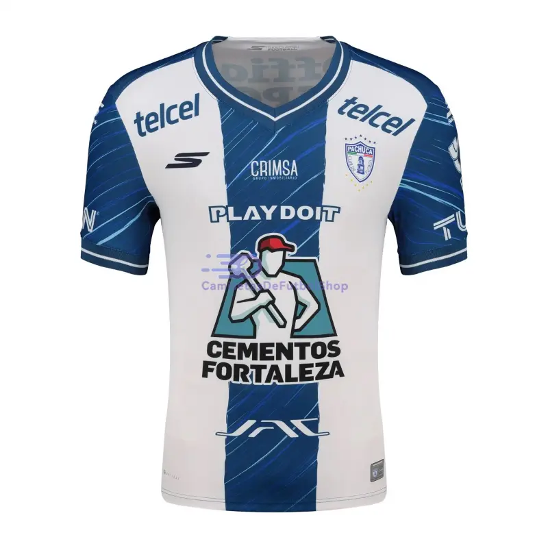 Camiseta Pachuca 2025/2026 1ª Equipación Blanco/Azul