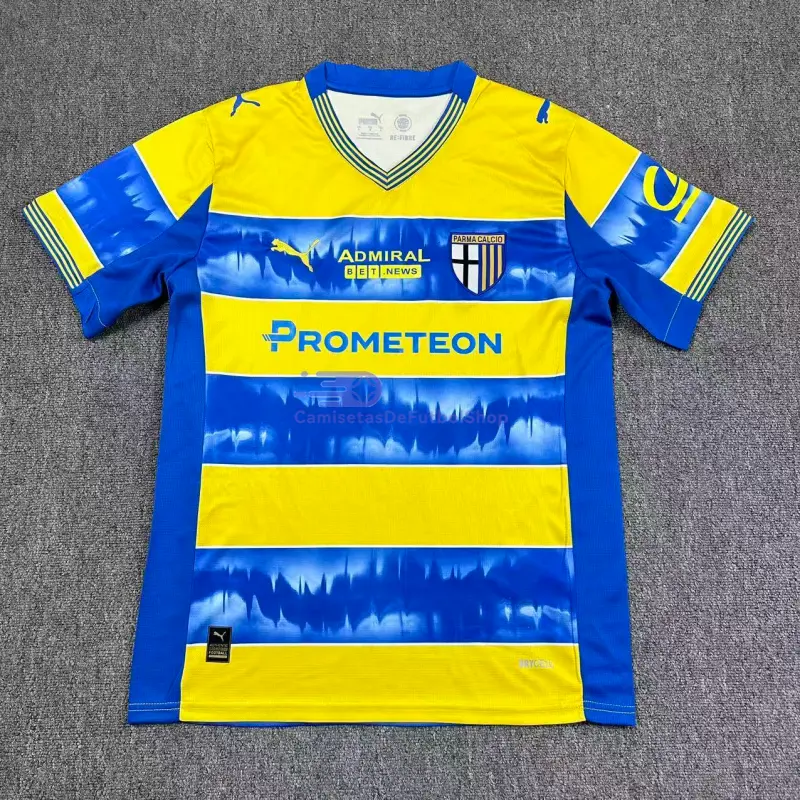 Camiseta Parma Calcio 2025/2026 2ª Equipación con Publicitaria Azul/Amarillo