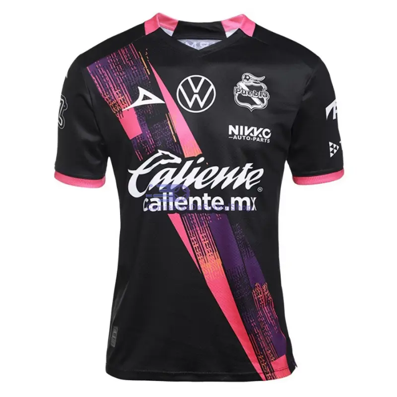 Camiseta Puebla 2025/2026 2ª Equipación Negro/Rosa