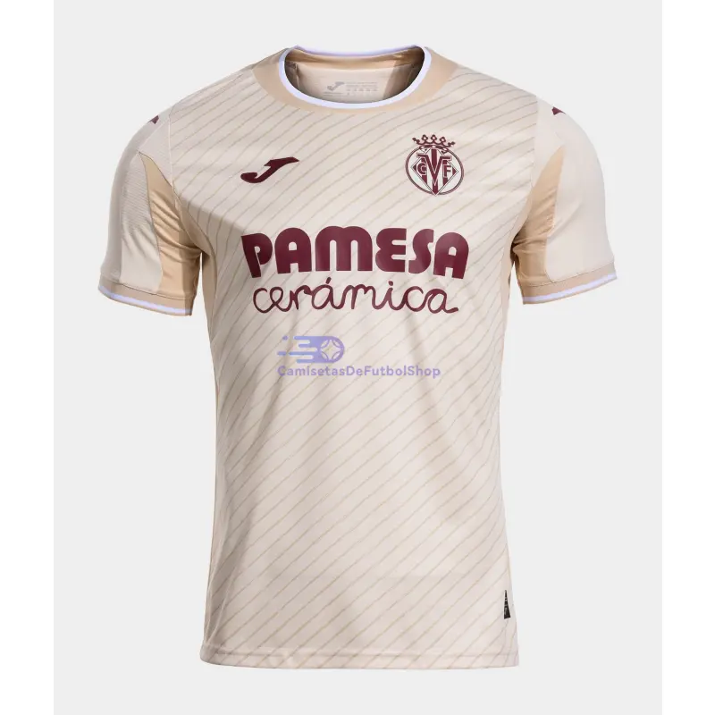 Camiseta Villarreal 2025/2026 2ª Equipación Blanco Roto