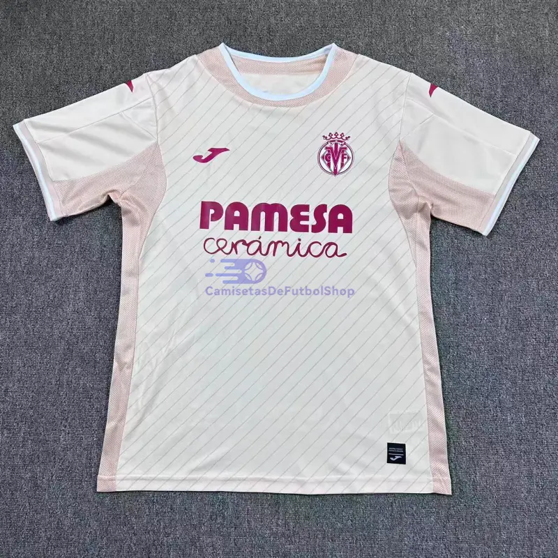 Camiseta Villarreal 2025/2026 2ª Equipación Blanco Roto