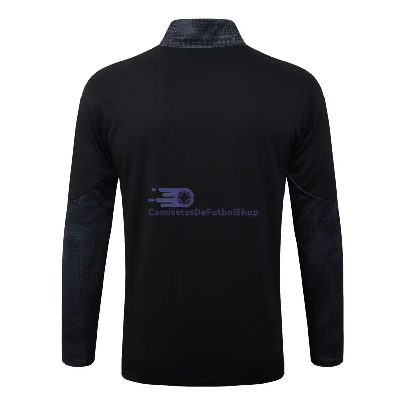 Sudadera De Entrenamiento AC Milan 2025/2026 Negro/Rojo con Estampado