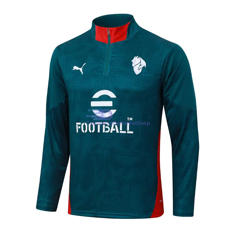 Sudadera De Entrenamiento AC Milan 2025/2026 Verde Oscuro con Estampado