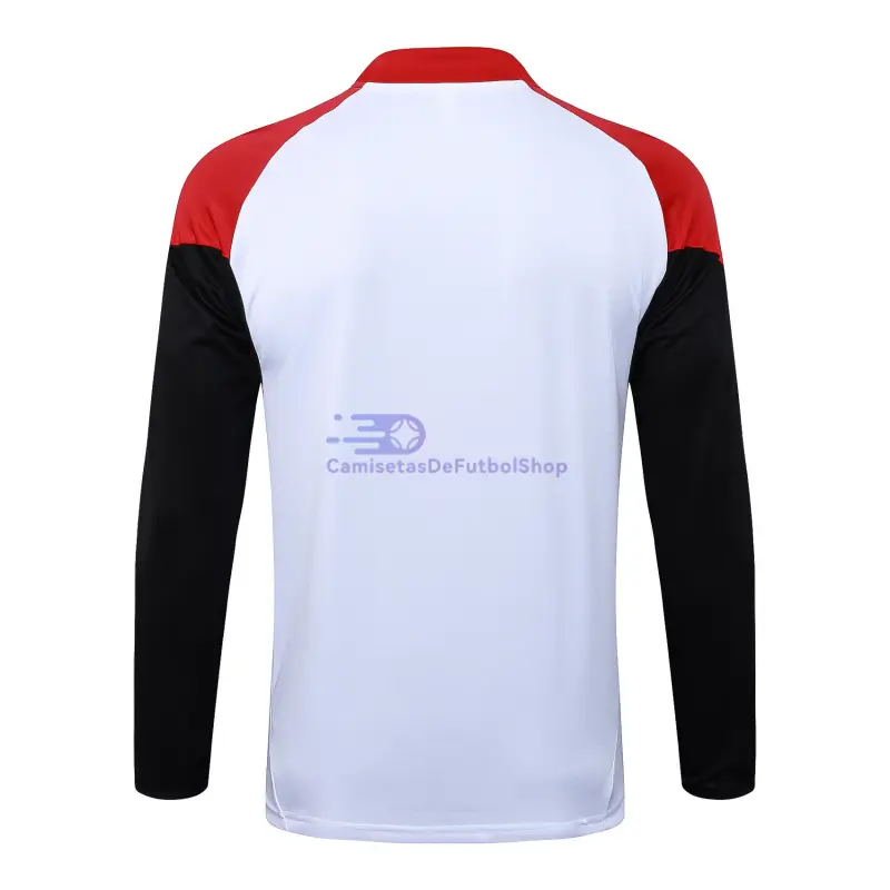 Sudadera De Entrenamiento Arsenal 2025/2026 Blanco/Negro/Rojo