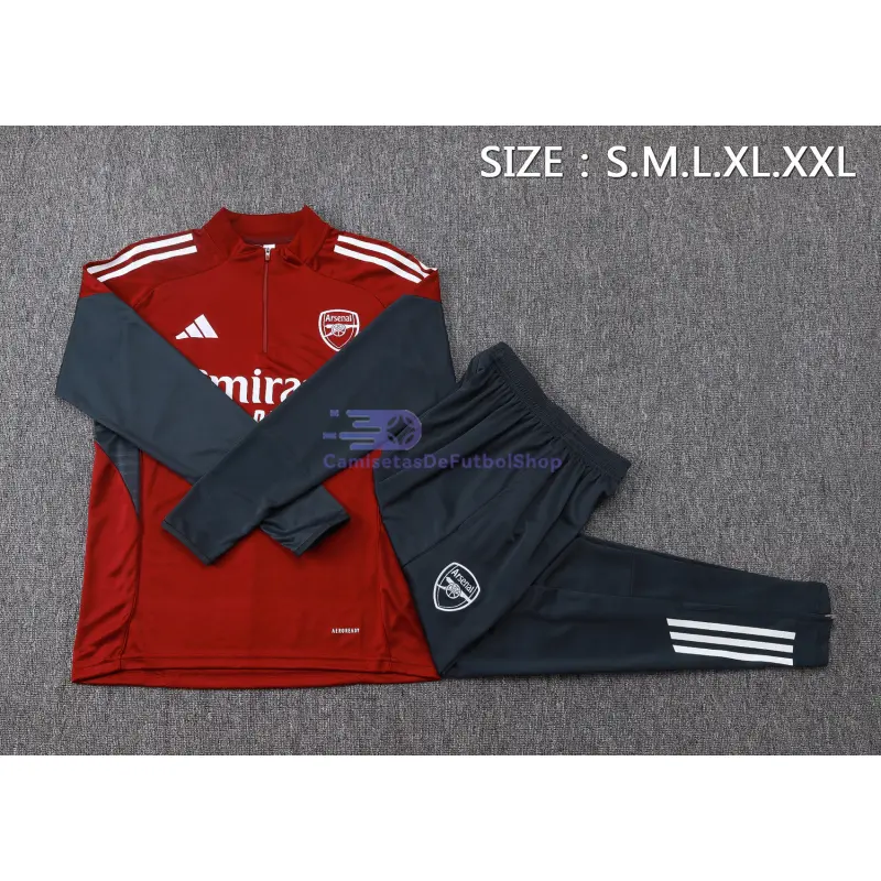 Sudadera De Entrenamiento Arsenal 2025/2026 Kit Rojo/Azul Marino