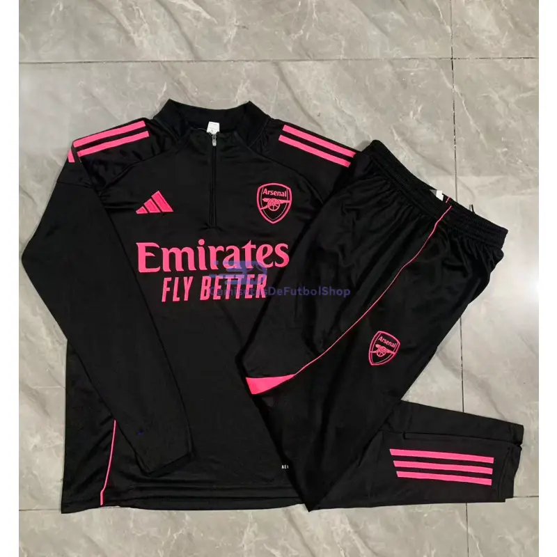 Sudadera De Entrenamiento Arsenal 2025/2026 Negro/Rosa