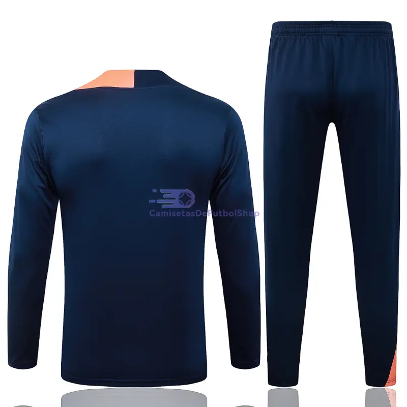 Sudadera De Entrenamiento Barcelona 2025/2026 Kit Azul Marino/Naranja