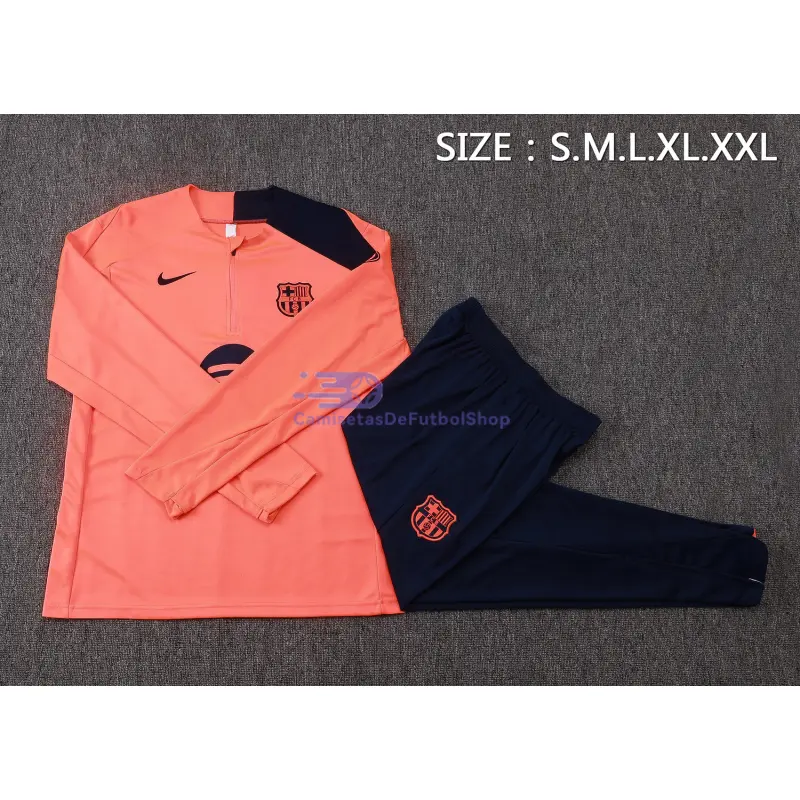 Sudadera De Entrenamiento Barcelona 2025/2026 Kit Naranja