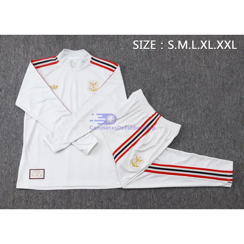 Sudadera De Entrenamiento Flamengo 2025/2026 Kit Gris Claro