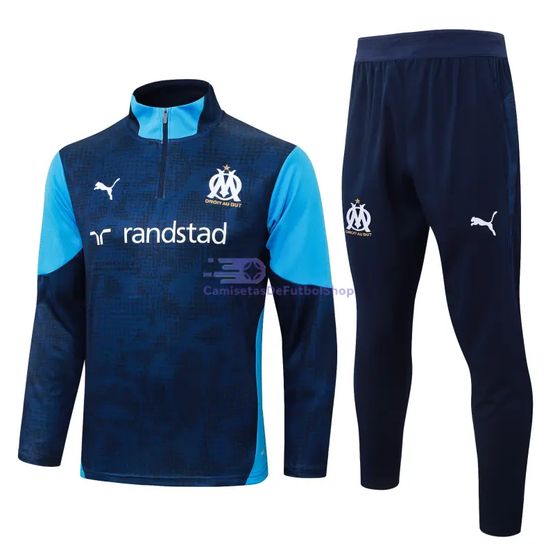 Sudadera De Entrenamiento Olympique Marsella 2025/2026 Kit Azul Marino