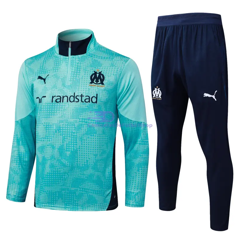 Sudadera De Entrenamiento Olympique Marsella 2025/2026 Kit Azul Verdoso