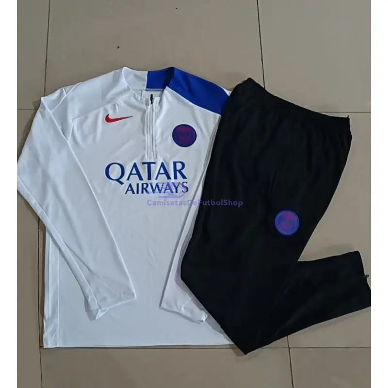 Sudadera De Entrenamiento PSG 2025/2026 Blanco/Azul