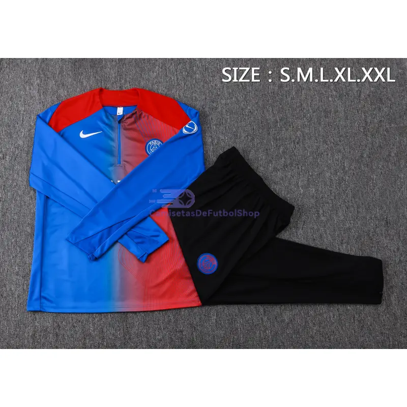 Sudadera De Entrenamiento PSG 2025/2026 Kit Azul/Rojo