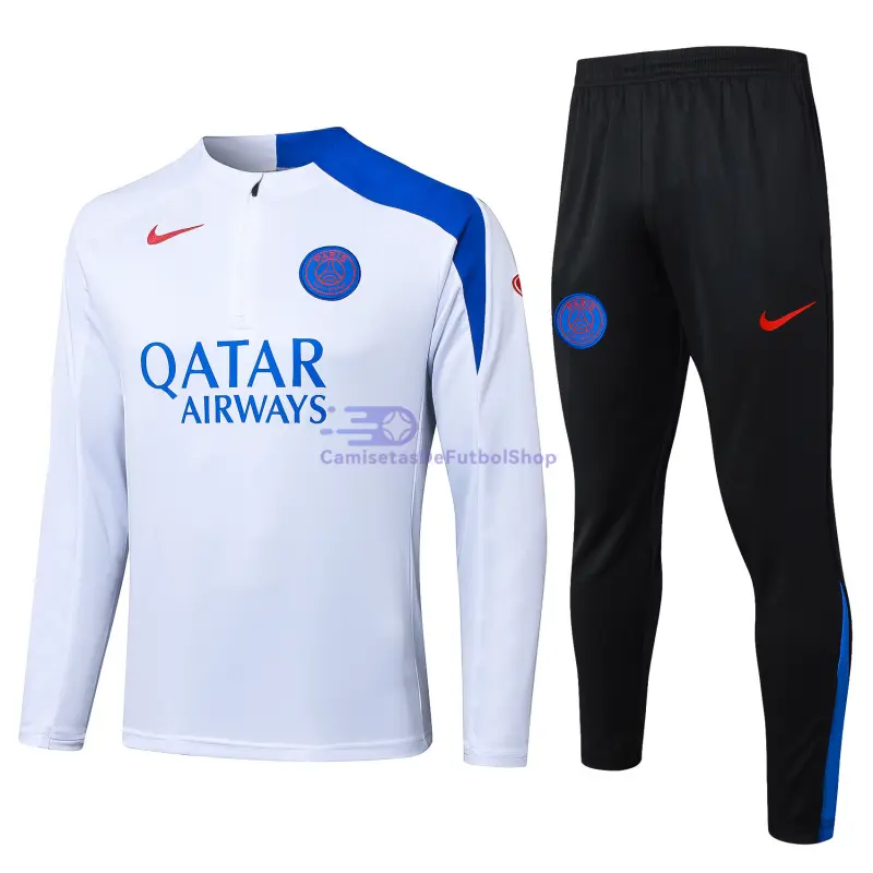 Sudadera De Entrenamiento PSG 2025/2026 Blanco/Azul