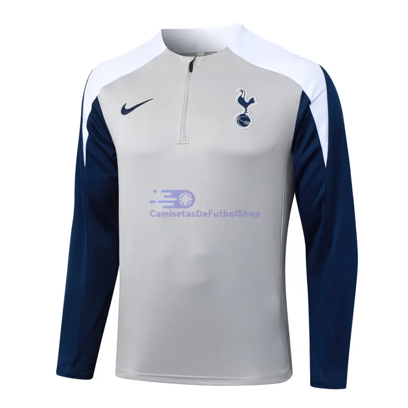 Sudadera De Entrenamiento Tottenham Hotspur 2025/2026 Gris/Azul Marino