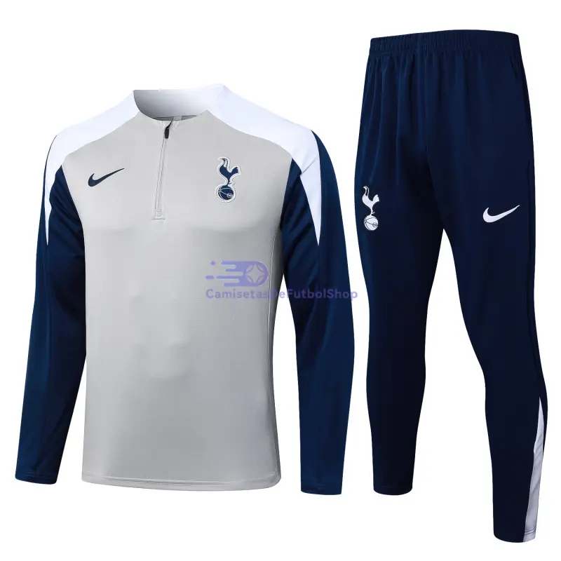 Sudadera De Entrenamiento Tottenham Hotspur 2025/2026 Kit Gris/Azul Marino