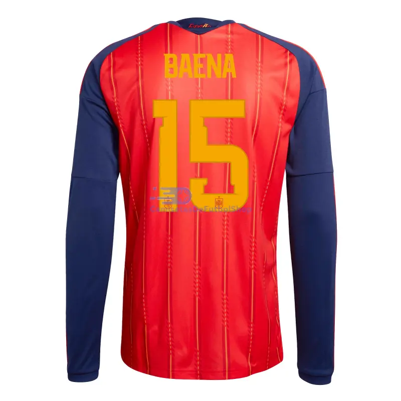 Camiseta Baena 15 España 2026 1ª Equipación ML Rojo/Azul