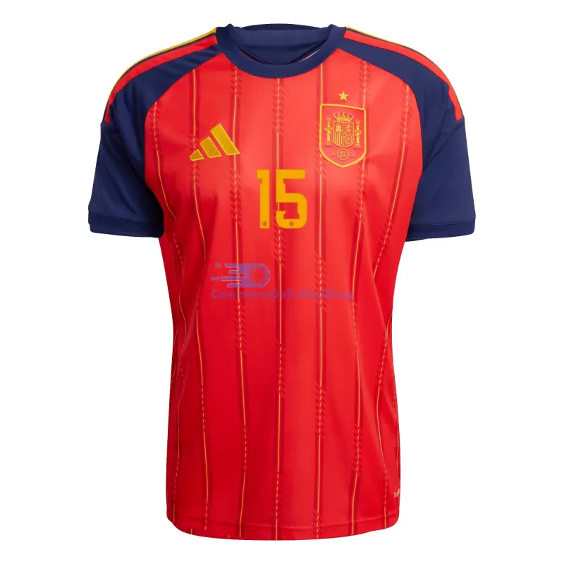 Camiseta Baena 15 España 2026 1ª Equipación Rojo/Azul