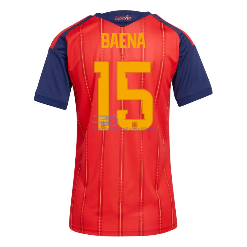 Camiseta Baena 15 España 2026 1ª Equipación Rojo/Azul Mujer