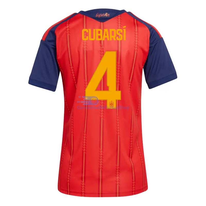 Camiseta Cubarsí 4 España 2026 1ª Equipación Rojo/Azul Mujer