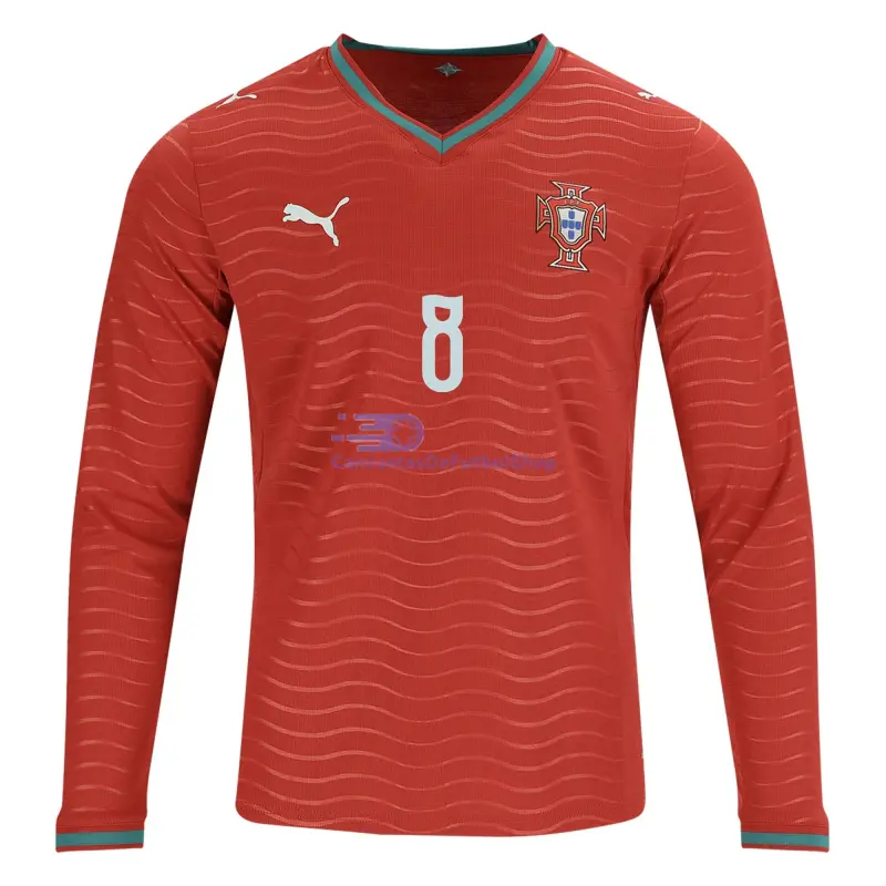 Camiseta B.Fernandez 8 Portugal 2026 1ª Equipación ML Rojo