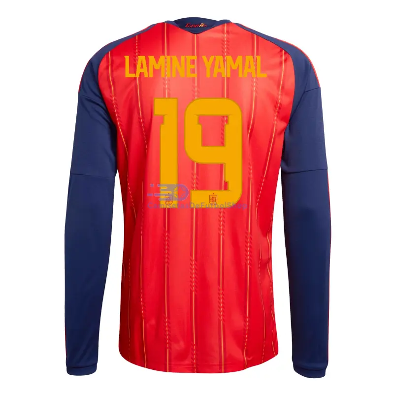 Camiseta Lamine Yamal 19 España 2026 1ª Equipación ML Rojo/Azul