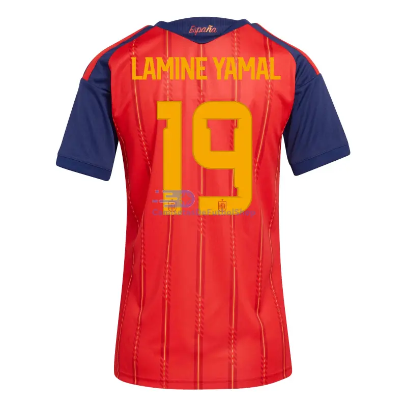 Camiseta Lamine Yamal 19 España 2026 1ª Equipación Rojo/Azul Mujer
