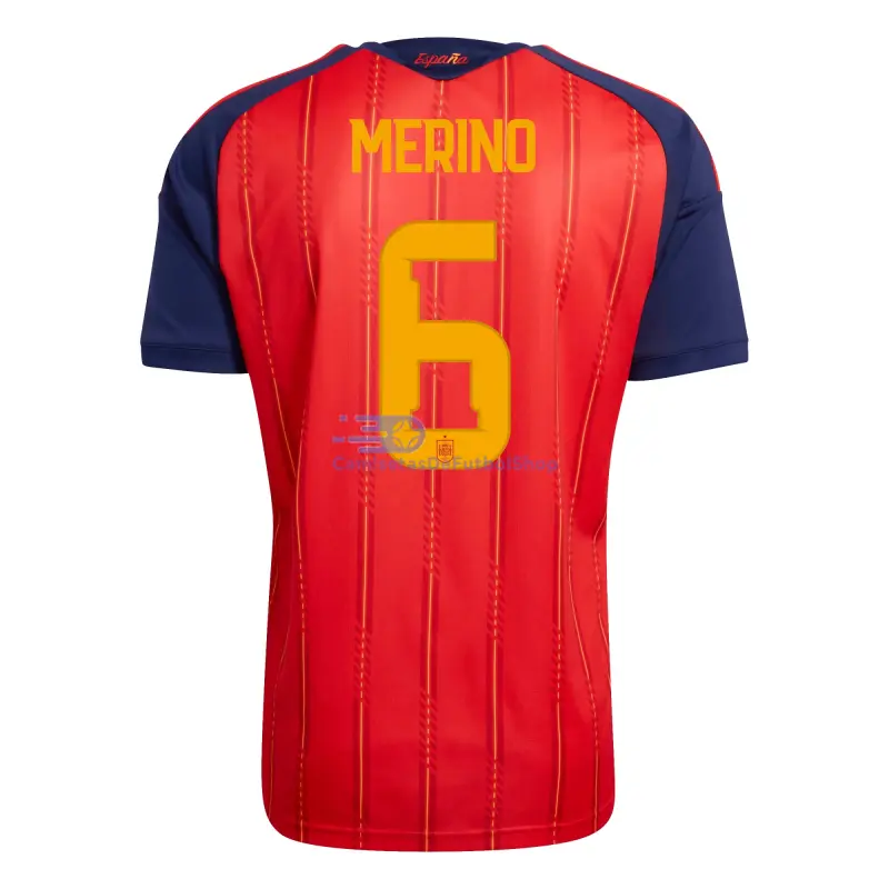 Camiseta Merino 6 España 2026 1ª Equipación Rojo/Azul