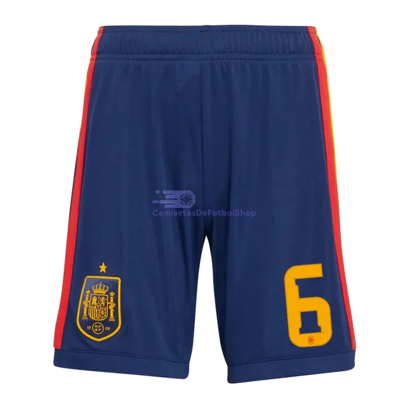 Camiseta Merino 6 España 2026 1ª Equipación ML Rojo/Azul