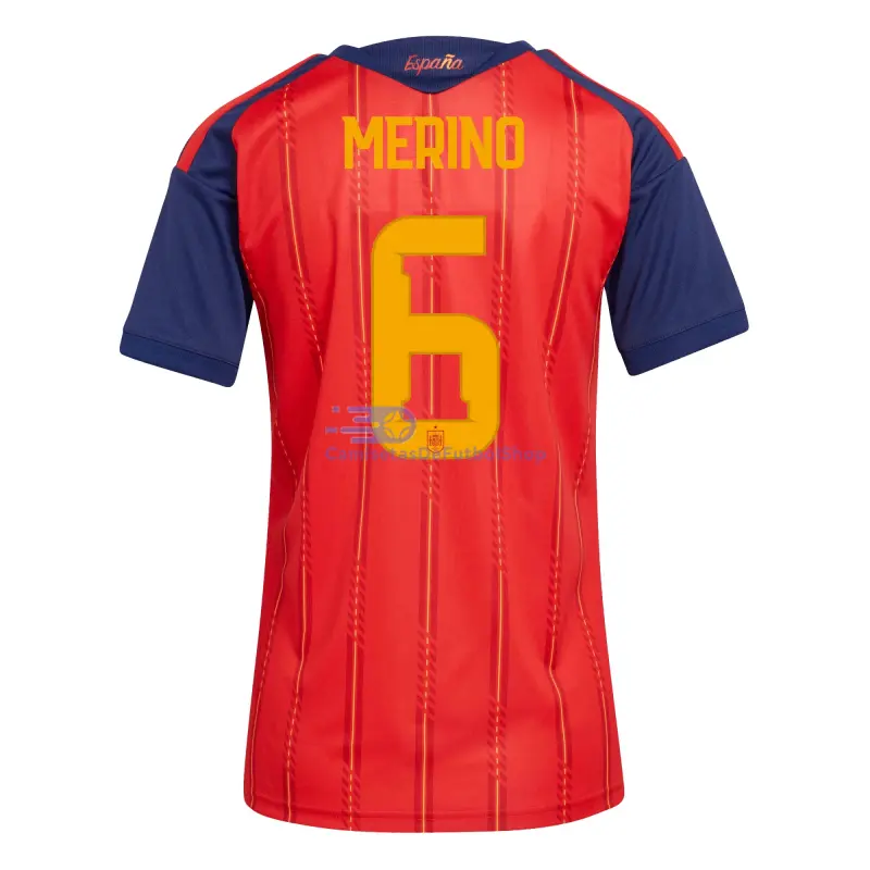Camiseta Merino 6 España 2026 1ª Equipación Rojo/Azul Mujer
