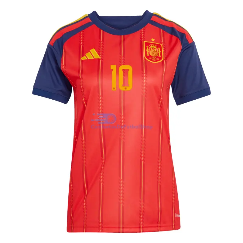 Camiseta Olmo 10 España 2026 1ª Equipación Rojo/Azul Mujer