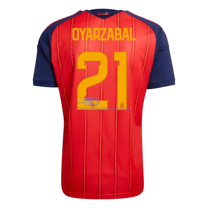 Camiseta Oyarzabal 21 España 2026 1ª Equipación Rojo/Azul