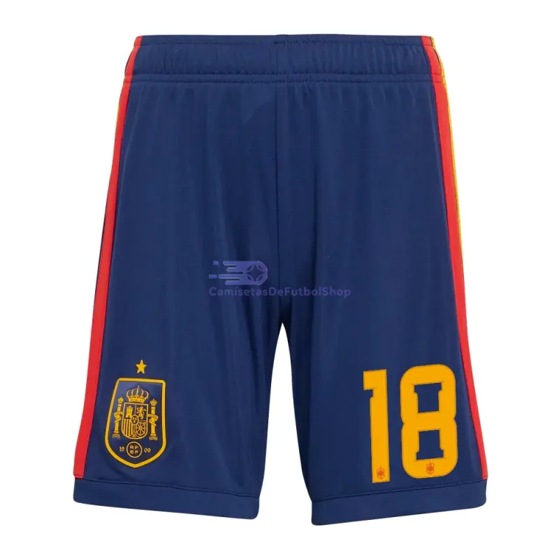 Camiseta Zubimendi 18 España 2026 1ª Equipación ML Rojo/Azul