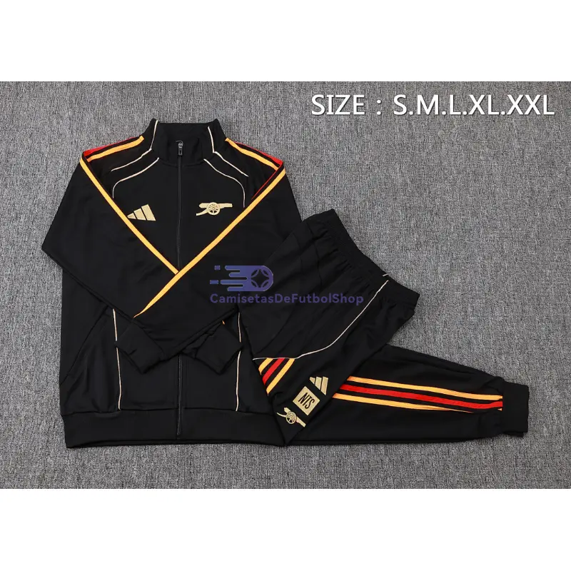 Chandal Arsenal 2025/2026 Negro Versión Retro