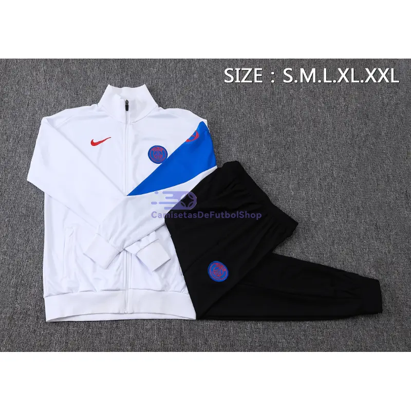 Chandal PSG 2025/2026 Blanco/Azul