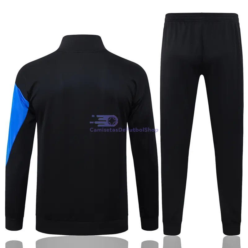 Chandal PSG 2025/2026 Negro con Manga Azul