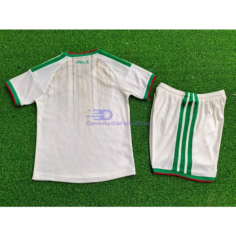 Camiseta Argelia 2026 1ª Equipación Mundial Blanco Niño Kit (EDICIÓN JUGADOR)