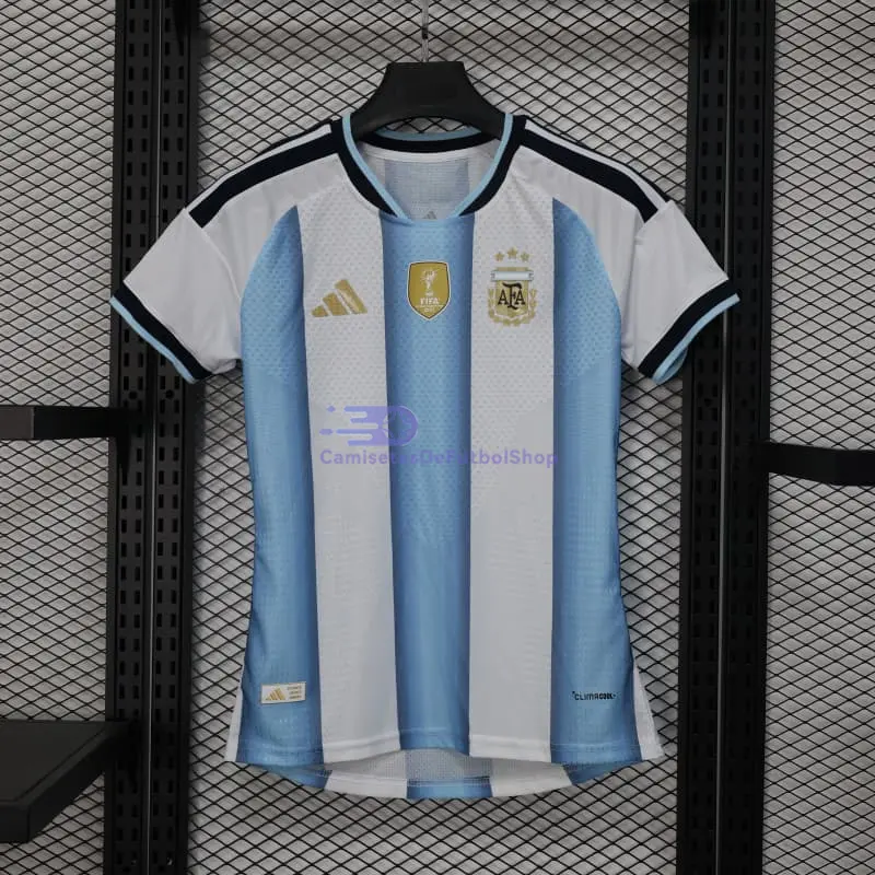 Camiseta Argentina 2026 1ª Equipación Mundial Azul/Blanco Mujer con FIFA2022 (EDICIÓN JUGADOR)