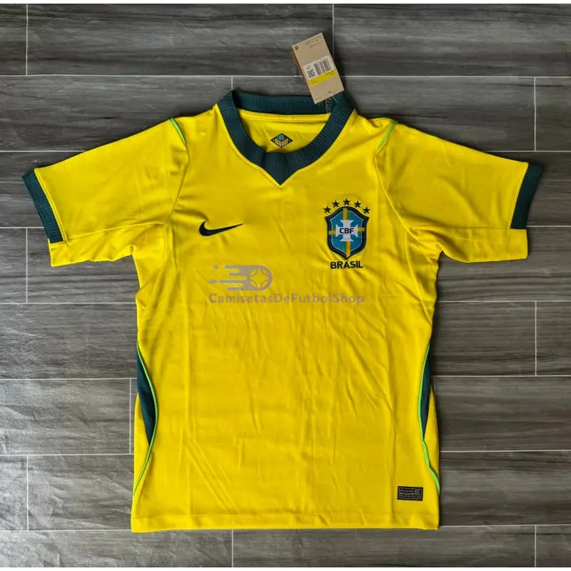 Camiseta Brasil 2026 1ª Equipación Mundial Amarillo