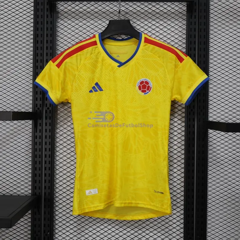 Camiseta Colombia 2026 1ª Equipación Mundial Amarillo Mujer (EDICIÓN JUGADOR)