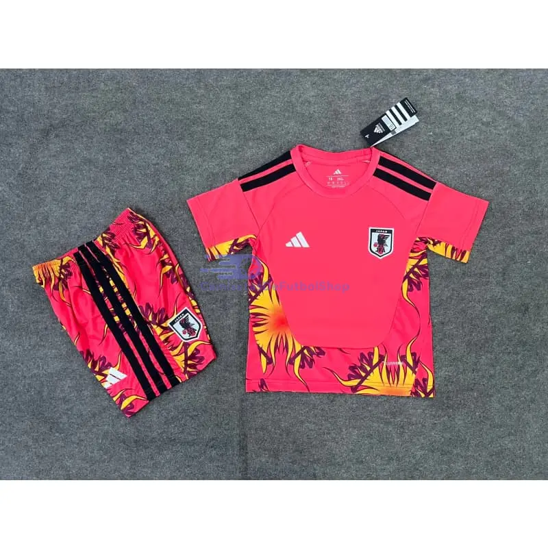 Camiseta de Portero Japón 2026 1ª Equipación Mundial Rojo Niño Kit