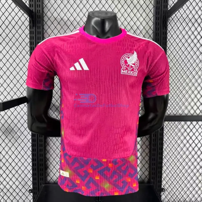 Camiseta de Portero México 2026 1ª Equipación Mundial Rosa (EDICIÓN JUGADOR)