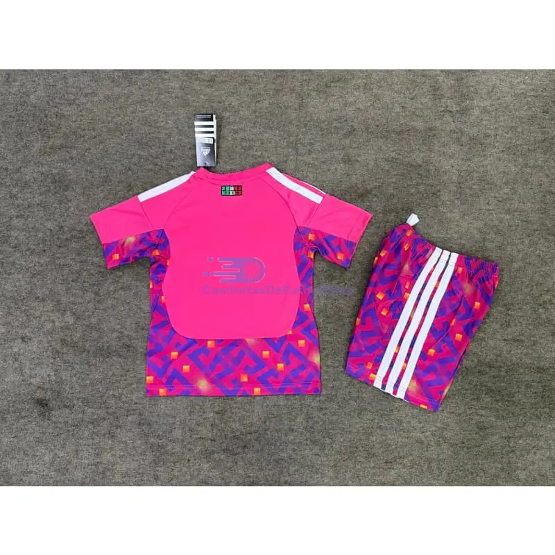 Camiseta de Portero México 2026 1ª Equipación Mundial Rosa Niño Kit